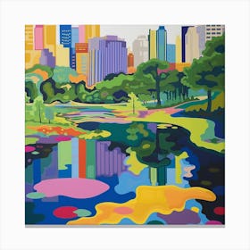 Abstract Park Collection Yoyogi Park Tokyo 1 Canvas Print