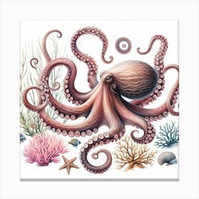 Octopus 3 Canvas Print