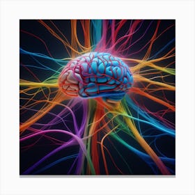 Colorful Brain 14 Canvas Print