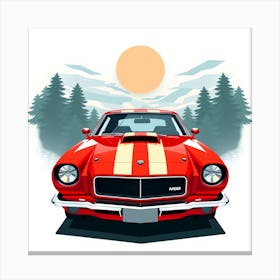 Classic Muscle Car 3 Canvas Print