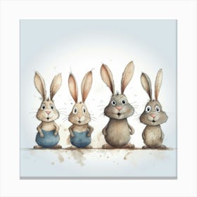 Bunny Rabbits Stampe su tela