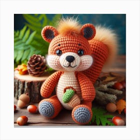 Amigurumi, Squirrel 1 Canvas Print