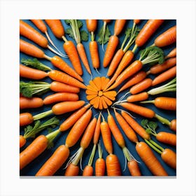 Carrots In A Circle 14 Canvas Print