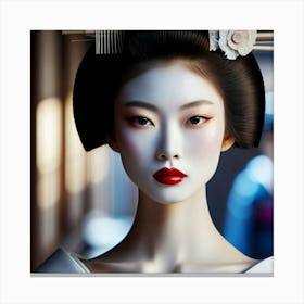 Geisha Creative Illustration Artwork 42 Canvas Print