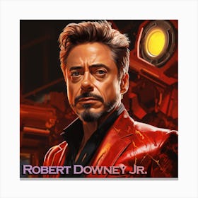 Robert Downey Jr 3 Canvas Print
