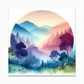 Landscape Painting 208 Canvas Print