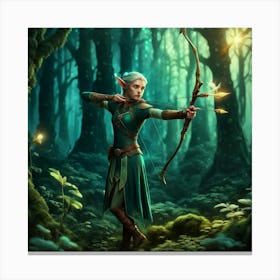 Elf Archer Canvas Print