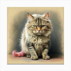 Cat Painting 7 Canvas Print