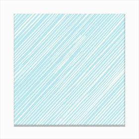 Blue Striped Pattern Canvas Print