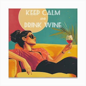 Drink Wine Canvas Print