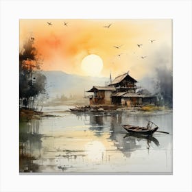 Oil painting Canvas Print