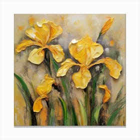 Yellow Irises Canvas Print