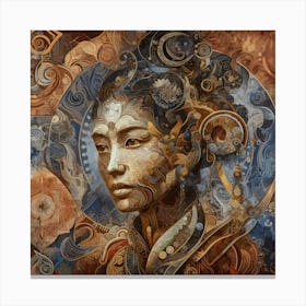 Intricate reflections mapping the spiritual self Canvas Print