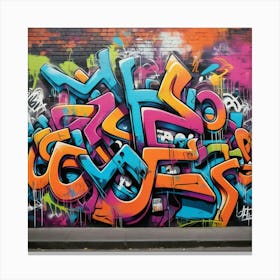 Graffiti Wall 2 Canvas Print