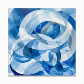 Abstract Blue Painting 8 Canvas Print