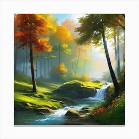 Autumn Forest 122 Canvas Print