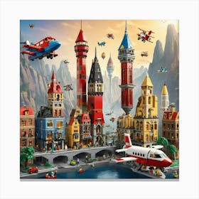 Lego City Canvas Print