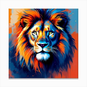 Lion Painting Canvas Print