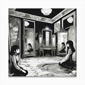 Manga Room With Mirrors Canvas Print