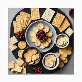 Party Tray Crackers Canvas Print