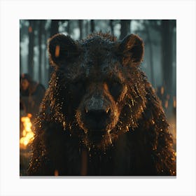 Bear In The Forest 1 Canvas Print