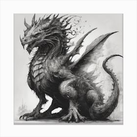 Draconid Dragon Canvas Print