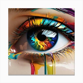 Colorful Eye 5 Canvas Print