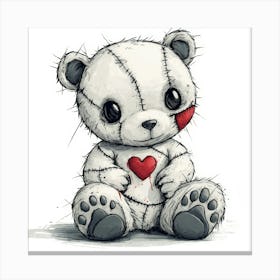 Teddy Bear With Heart 22 Lienzo