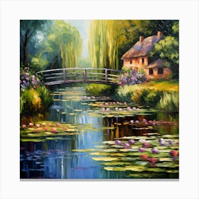 Tranquil Tapestry: Monet's Idyllic Dreams Canvas Print