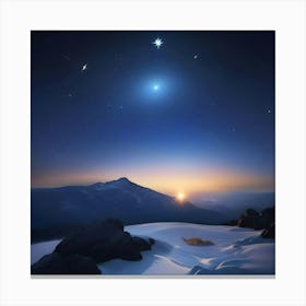 ATISTS PHOTO OF NORTH STAR Canvas Print