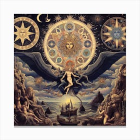 Inanna / Lilith And Lucifer Canvas Print