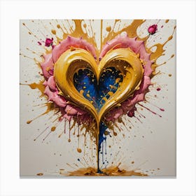 Heart Of Gold 1 Canvas Print