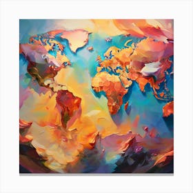 World Map 61 Canvas Print