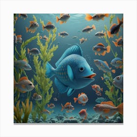 Tropical Fish (2) Canvas Print