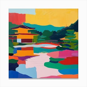 Colourful Gardens Ninna Ji Temple Japan 4 Canvas Print