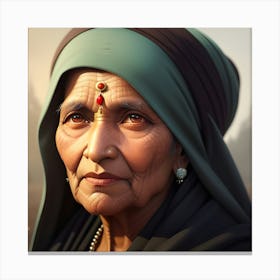 Indian Woman 2 Canvas Print