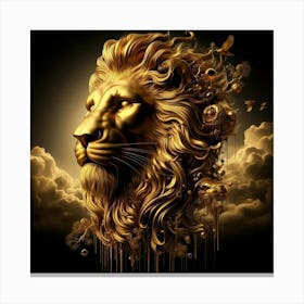 Golden Lion 7 Canvas Print