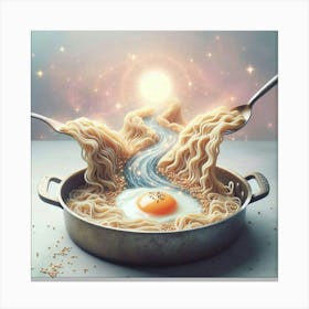 Fried Egg In A Pot Canvas Print