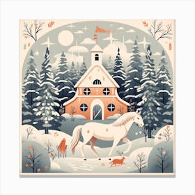 Winter In The Forest Canvas Print