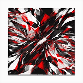 Abstract Red And Black 1 Canvas Print