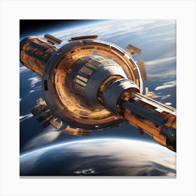 Imagine A Future Where Humanity Has Exhausted Earth S Resources And Needs A New Home Canvas Print