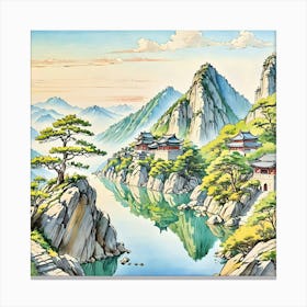 Mount Tai Canvas Print