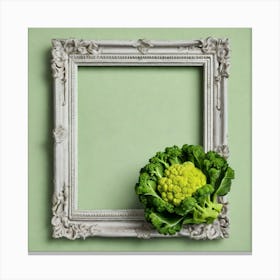 Cauliflower In A Frame 10 Canvas Print