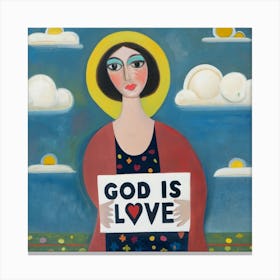 God Is Love 2 Canvas Print
