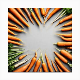 Carrots In A Circle 19 Canvas Print