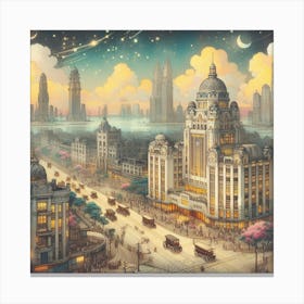 Shanghai Cityscape Canvas Print