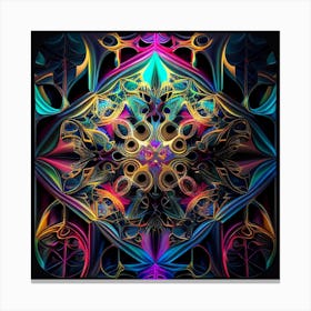 Psychedelic Art, fractal art Canvas Print