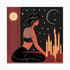 Tarot Card Canvas Print