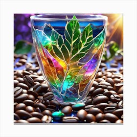 Colorful Coffee Cup Canvas Print