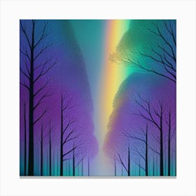 Mythical Forest Background Canvas Print